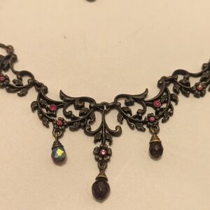 Vintage Avon Necklace, red and copper